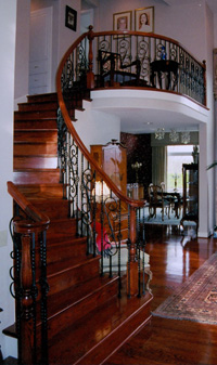 hardwood staircase